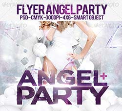 豪华派对海报/传单模板：Flyer Angel Party
